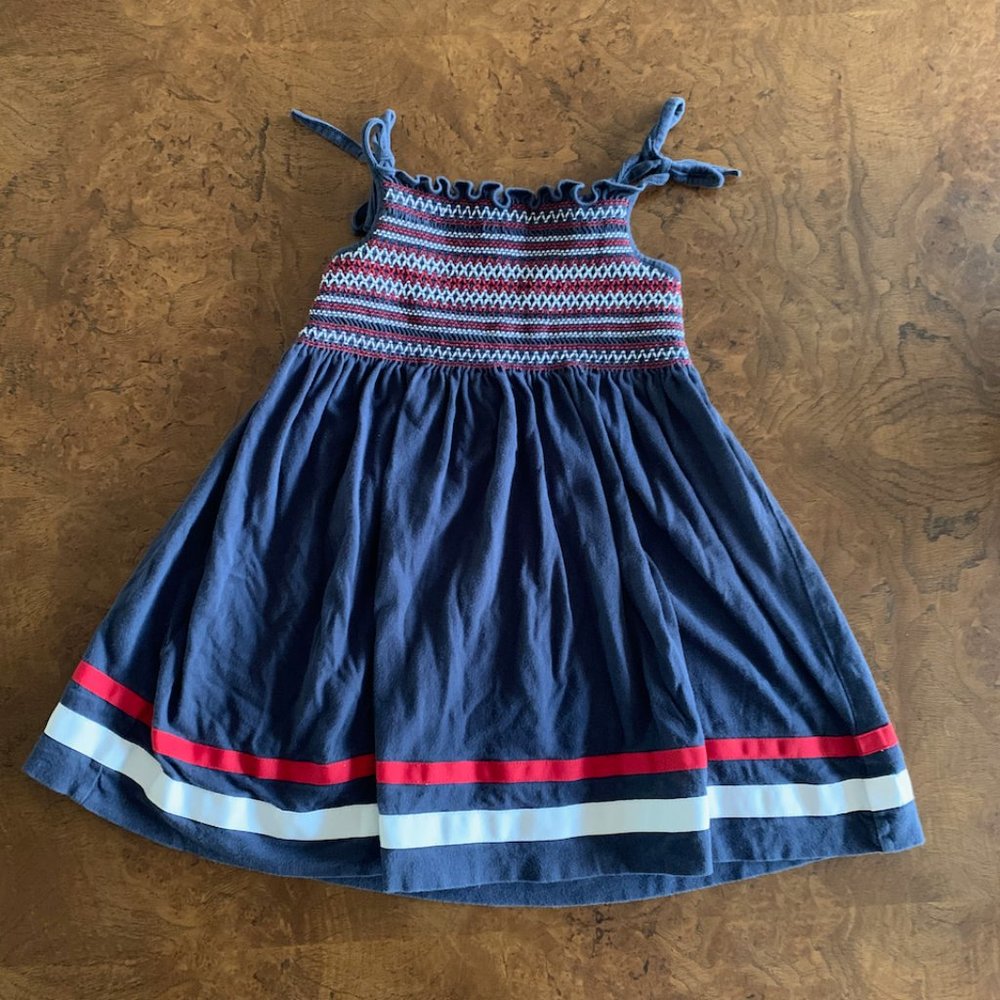 Janie and Jack Girl Dress Cotton Size 18 - 24 months
